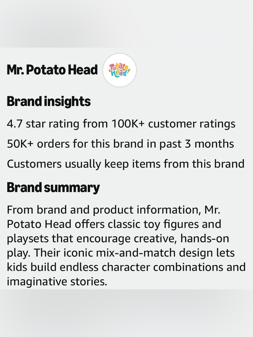 Mr. Potato Head with 13 Parts and Pieces Toddler and Preschool Toys - Picture 5 of 6